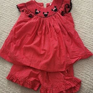 Stitchy Fish Minnie Mouse outfit, size 5